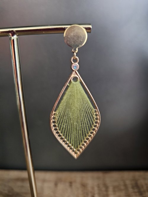 "Aurora Green oorbellen"