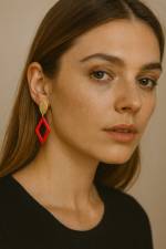 "✨ Scarlet Geo Elegance"