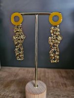 "✨ Oorbellen “Golden Lava Drops”