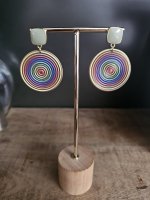 "🌈✨Rainbow Orbit Oorbellen"