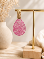 💗 Oorbellen “Fuchsia Lace”